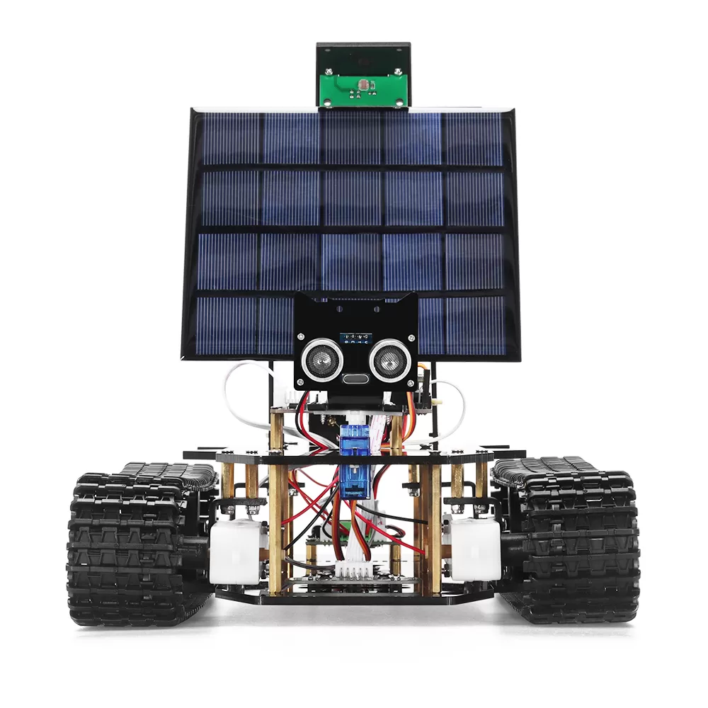 Tscinbuny ESP32 Robot Car Kit with App Control & Solar Charging, Programmable Automation Coding Robot for Arduino No Battery